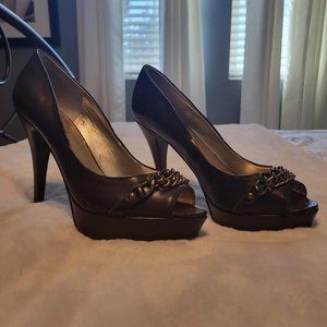 Guess Brown Platform Heels